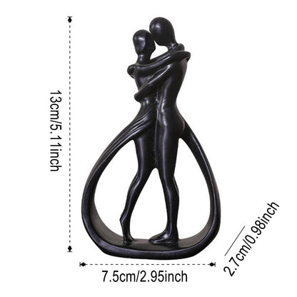 Artistic Couple Hugging Statue – Modern Abstract Design for Living Room and Home Décor
