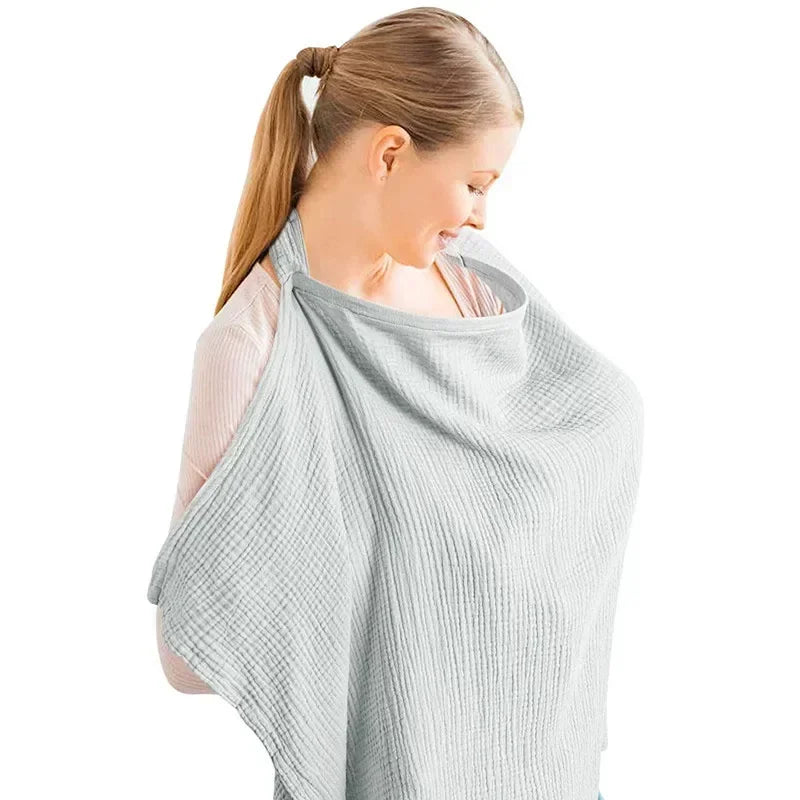 Breathable Nursing Cover – Adjustable Breastfeeding Apron for Outdoor Privacy