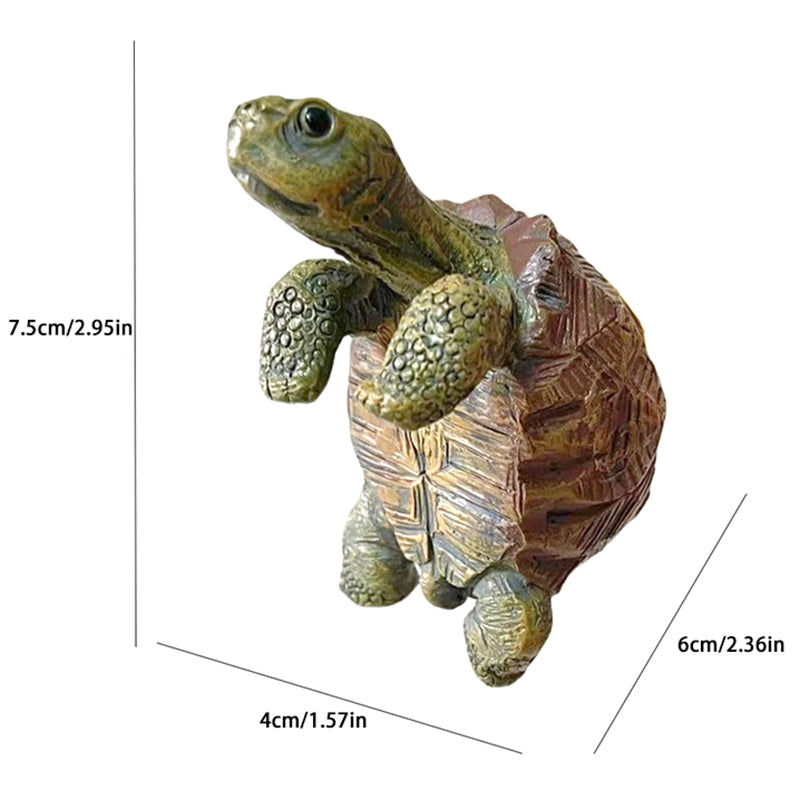 Turtle Pot Hugger – Cute Resin Tortoise for Planters & Garden Decor