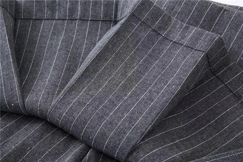 Mooyufon Fashion Women's High Waist Shorts Skirts Pleated Skirt Shorts Women Striped Bermuda Shorts Woman Casual Mini Shorts