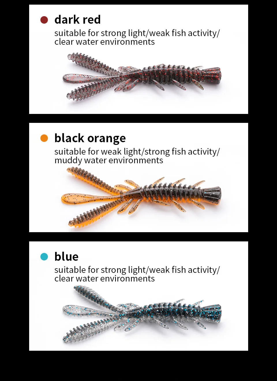 LINNHUE Floating Soft Shrimp Fishing Bait NED Rig Wobblers Shrimp Swim Lure Jig Salt Silicone Swimbait with Fish Attractant