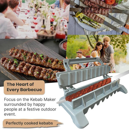 2025 New BBQ Kebab Maker Barbecue Meat Skewer Machine Reusable Kebab Press Maker Kebab Preparation Tools Kitchen Accessories