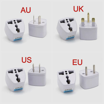1PC Universal US UK AU To EU Plug USA To Euro Europe Travel Wall AC Power Charger Outlet Adapter Converter 2 Round Pin Socket