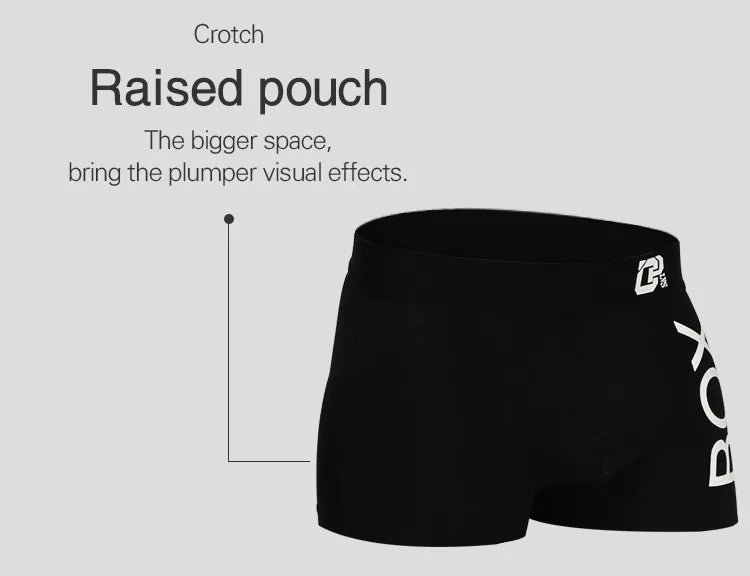 ORLVS Mens Boxer Sexy Underwear Soft Boxershorts Cotton Underpants Male Panties 3D Pouch Shorts Under Wear Pants Short