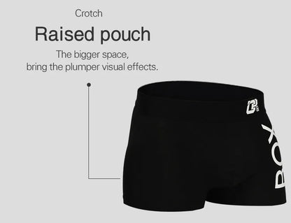 ORLVS Mens Boxer Sexy Underwear Soft Boxershorts Cotton Underpants Male Panties 3D Pouch Shorts Under Wear Pants Short