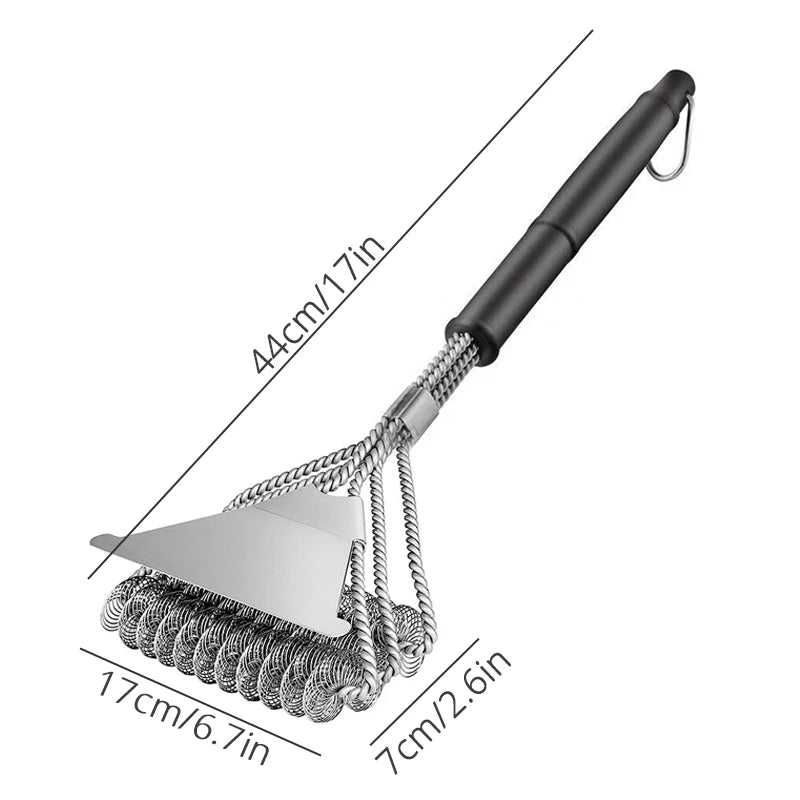 Grill Brush and Scraper, Best BBQ Cleaner, Perfect Tools for All Grill Types, Including Weber, Ideal Barbecue Accessories