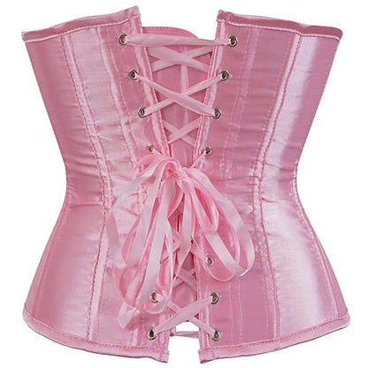 Underbust Corset Sexy Waist Slimming Corset Bustiers Body Shaper for Women Steampunk Lace-up Corset Belt Waist Trainer