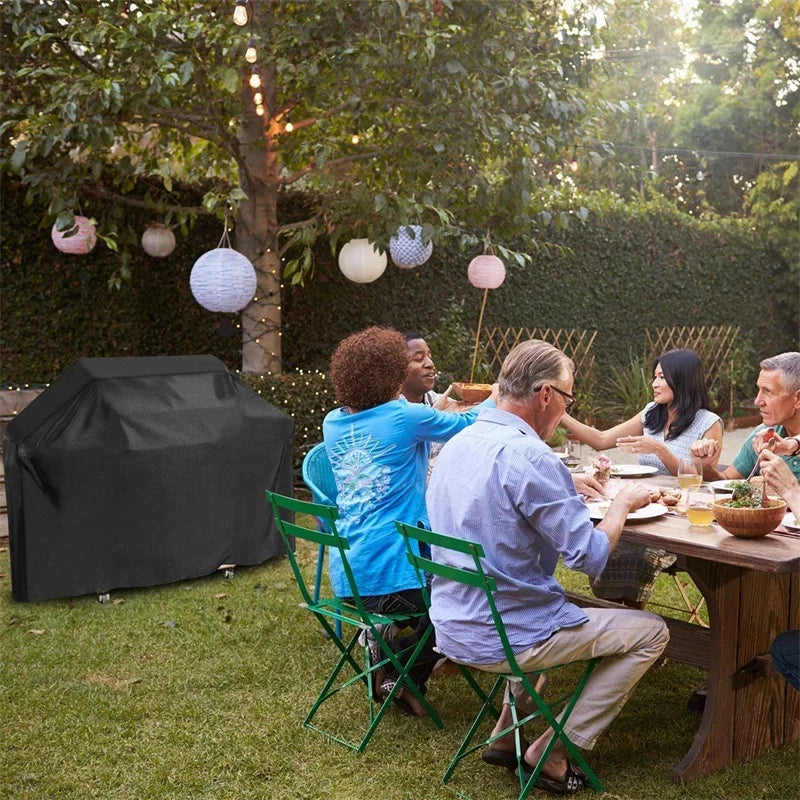 BBQ Grill Barbeque Cover Anti-Dust Waterproof Weber Heavy Duty Charbroil BBQ Cover Outdoor Rain Protective Barbecue Cover