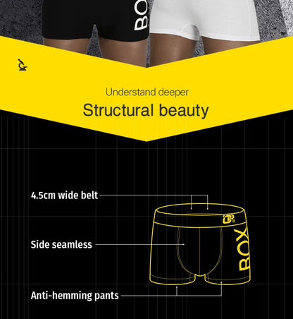 ORLVS Mens Boxer Sexy Underwear Soft Boxershorts Cotton Underpants Male Panties 3D Pouch Shorts Under Wear Pants Short