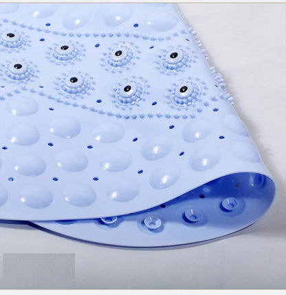 Bathroom Floor Mat, Bedroom Floor Mat, Shower Mat, Non - slip Absorbent Carpet, Oval Plain Water Drop PVC Rug