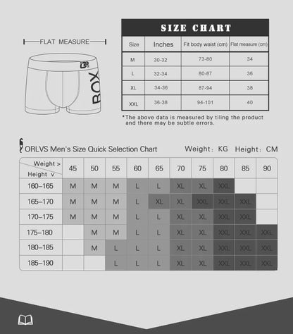 ORLVS Mens Boxer Sexy Underwear Soft Boxershorts Cotton Underpants Male Panties 3D Pouch Shorts Under Wear Pants Short