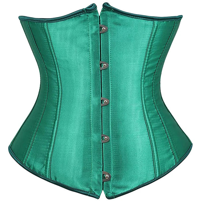 Underbust Corset Sexy Waist Slimming Corset Bustiers Body Shaper for Women Steampunk Lace-up Corset Belt Waist Trainer