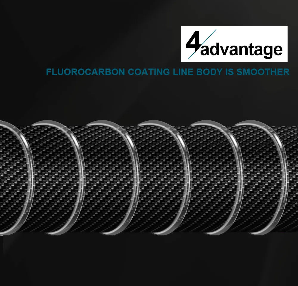 FTK 100 متر 4.13-34.32LB خط صيد من الفلوروكربون وخيط صيد الذباب من ألياف الكربون خيط صيد فائق النعومة