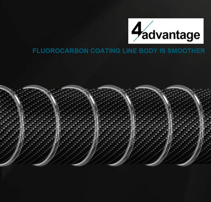 FTK 100 متر 4.13-34.32LB خط صيد من الفلوروكربون وخيط صيد الذباب من ألياف الكربون خيط صيد فائق النعومة