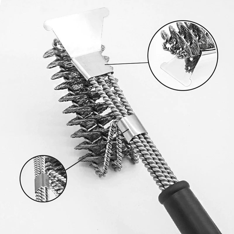 Grill Brush and Scraper, Best BBQ Cleaner, Perfect Tools for All Grill Types, Including Weber, Ideal Barbecue Accessories