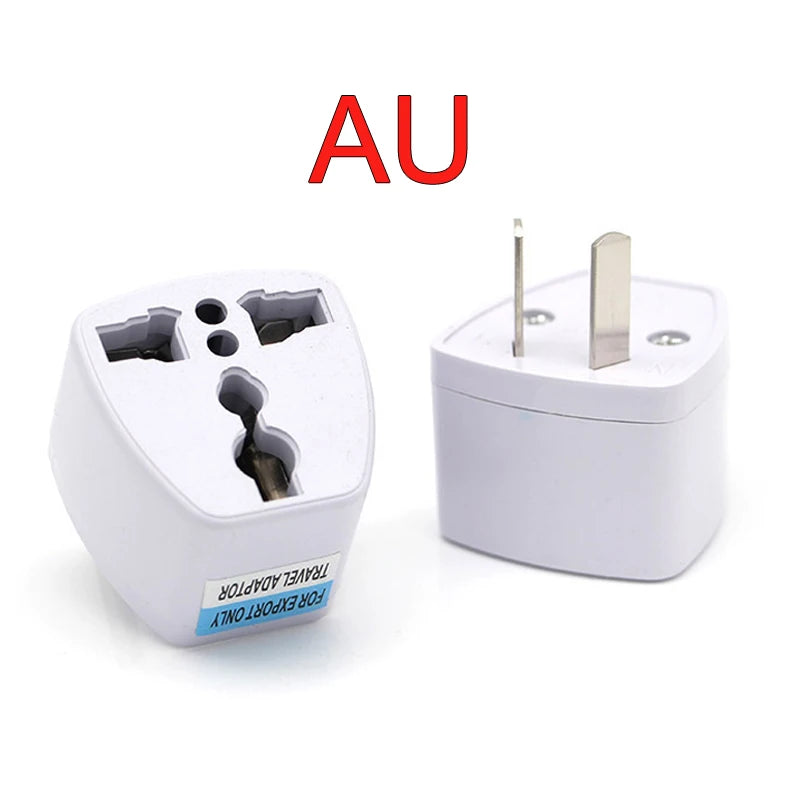 1PC Universal US UK AU To EU Plug USA To Euro Europe Travel Wall AC Power Charger Outlet Adapter Converter 2 Round Pin Socket
