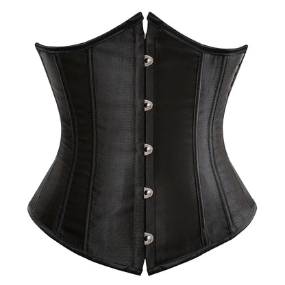 Underbust Corset Sexy Waist Slimming Corset Bustiers Body Shaper for Women Steampunk Lace-up Corset Belt Waist Trainer