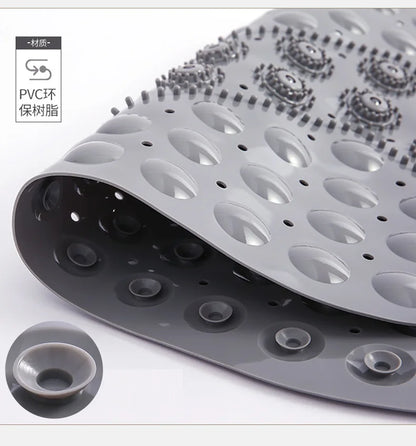 Bathroom Floor Mat, Bedroom Floor Mat, Shower Mat, Non - slip Absorbent Carpet, Oval Plain Water Drop PVC Rug