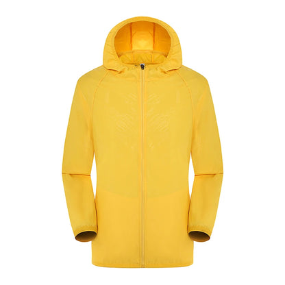 LNGXO Hiking Waterproof Jacket Women Men Camping Running Sun-Protective Windbreaker Quick Dry Outdoor Sport Rain Coat Unisex