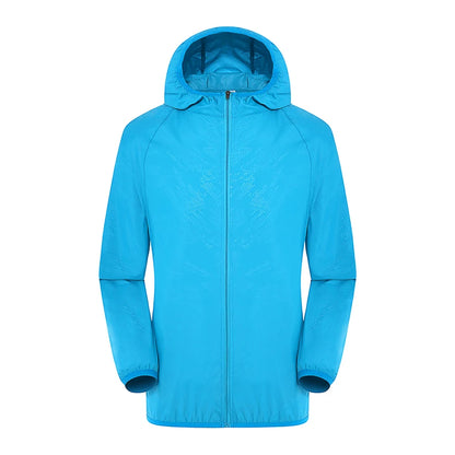 LNGXO Hiking Waterproof Jacket Women Men Camping Running Sun-Protective Windbreaker Quick Dry Outdoor Sport Rain Coat Unisex