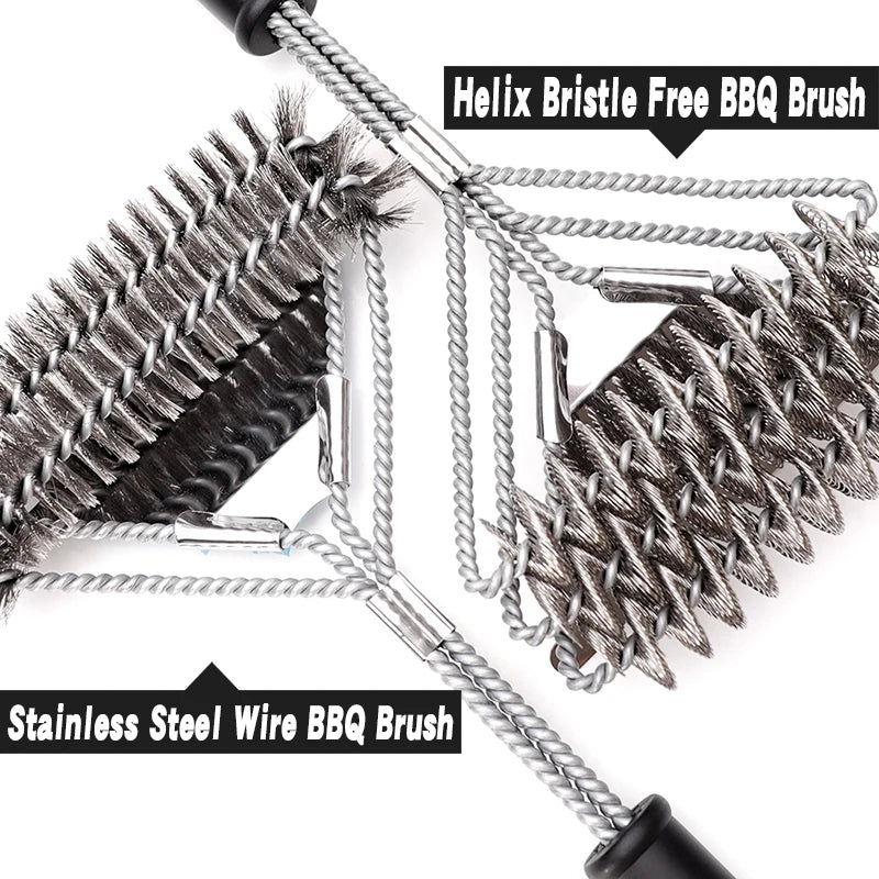 Grill Brush and Scraper, Best BBQ Cleaner, Perfect Tools for All Grill Types, Including Weber, Ideal Barbecue Accessories