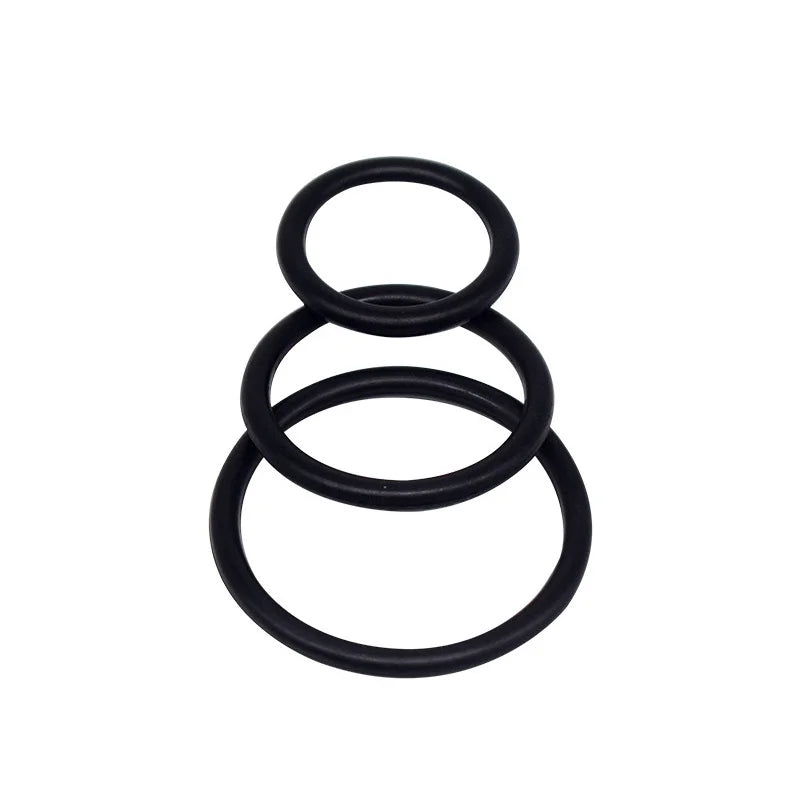 WAKEWAY 3/4PCS Penis Ring Penis Ring Condom Penis Trainer Delayed Ejaculation High Elasticity Durable Toy for Men