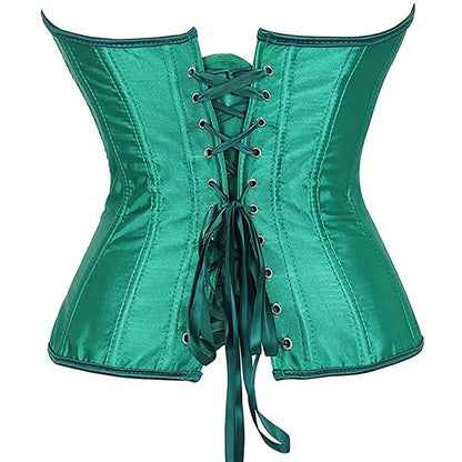 Underbust Corset Sexy Waist Slimming Corset Bustiers Body Shaper for Women Steampunk Lace-up Corset Belt Waist Trainer