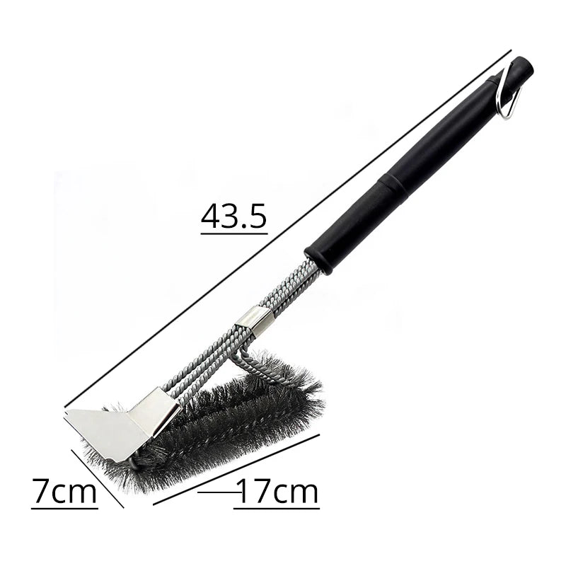 Grill Brush and Scraper, Best BBQ Cleaner, Perfect Tools for All Grill Types, Including Weber, Ideal Barbecue Accessories