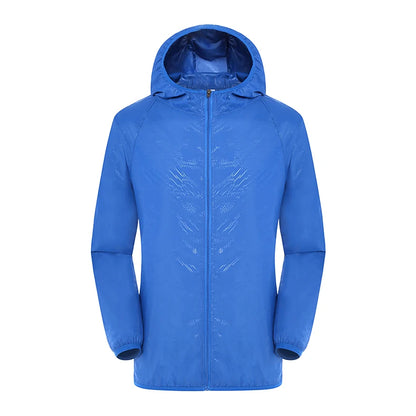 LNGXO Hiking Waterproof Jacket Women Men Camping Running Sun-Protective Windbreaker Quick Dry Outdoor Sport Rain Coat Unisex