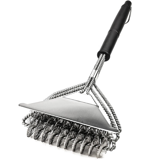 Grill Brush and Scraper, Best BBQ Cleaner, Perfect Tools for All Grill Types, Including Weber, Ideal Barbecue Accessories