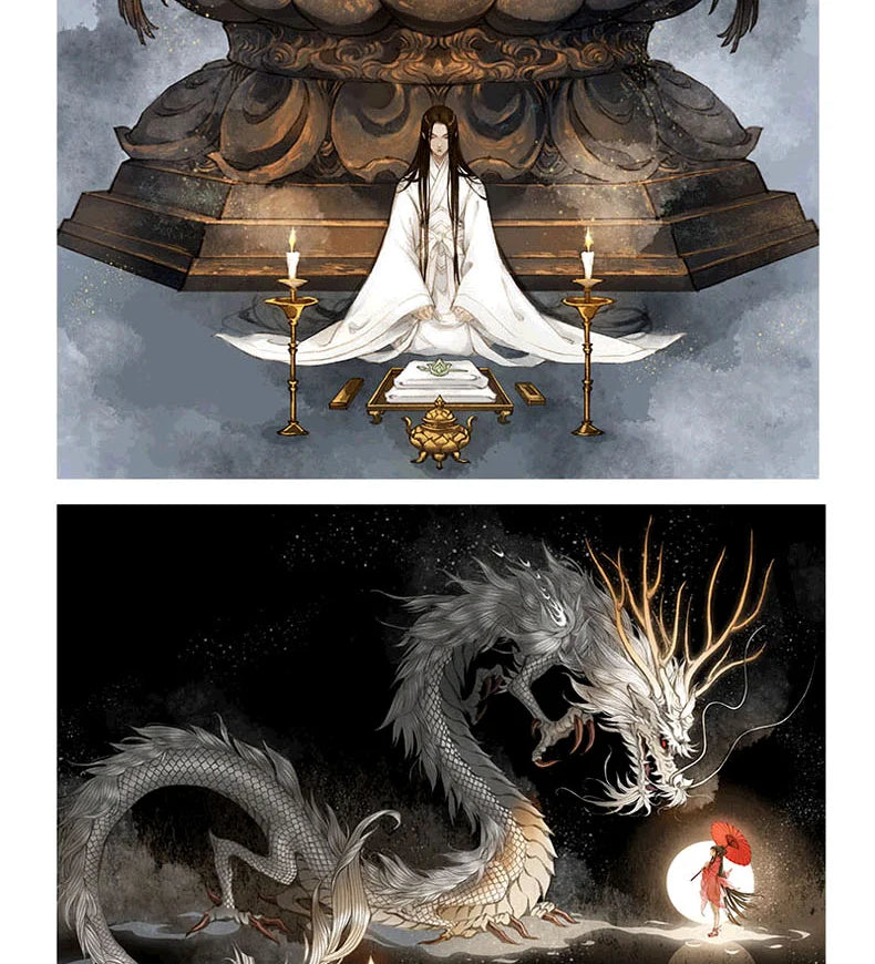 2 books  Chinese Ancient 104 Movie Comics Beautiful illustrations Painting Book (illustration set + coloring book)