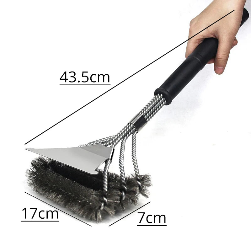 Grill Brush and Scraper, Best BBQ Cleaner, Perfect Tools for All Grill Types, Including Weber, Ideal Barbecue Accessories