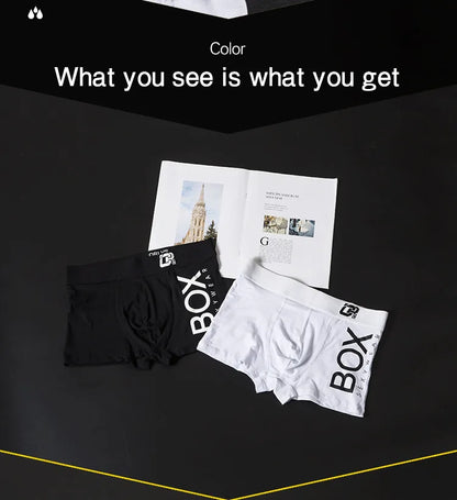 ORLVS Mens Boxer Sexy Underwear Soft Boxershorts Cotton Underpants Male Panties 3D Pouch Shorts Under Wear Pants Short