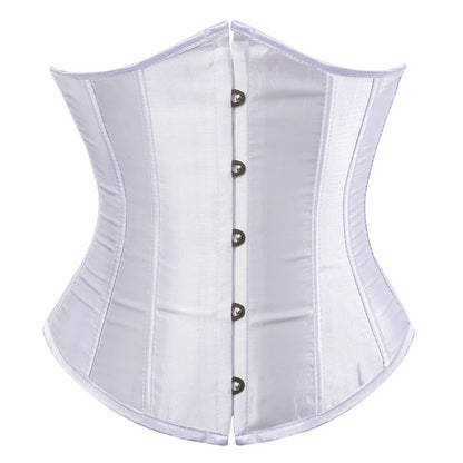 Underbust Corset Sexy Waist Slimming Corset Bustiers Body Shaper for Women Steampunk Lace-up Corset Belt Waist Trainer