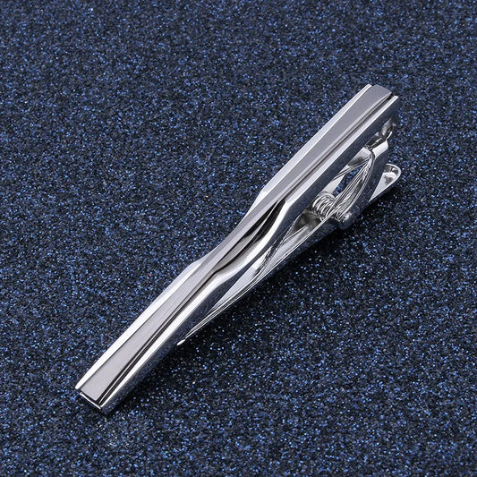 Men's Metal Tie Clips Gentleman Accessories Arch Bent Metal Tie Bar