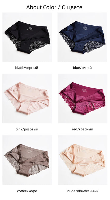 3pcs Women's Underwear Seamless Panties Woman Sexy Lace Briefs Female Hot Sale Underwear Lady Sexy Lace Panties For Women M-XXL