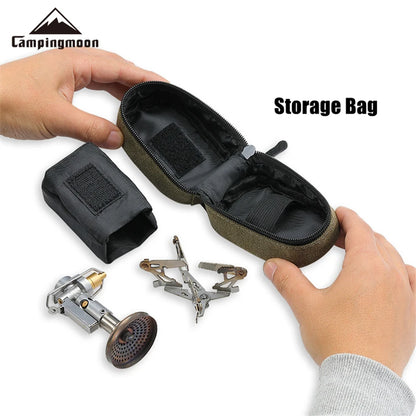 Campingmoon Adjustable mini Camping accessories portable camping gas Stove