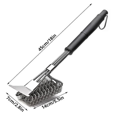 Grill Brush and Scraper, Best BBQ Cleaner, Perfect Tools for All Grill Types, Including Weber, Ideal Barbecue Accessories