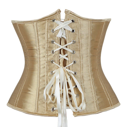 Underbust Corset Sexy Waist Slimming Corset Bustiers Body Shaper for Women Steampunk Lace-up Corset Belt Waist Trainer