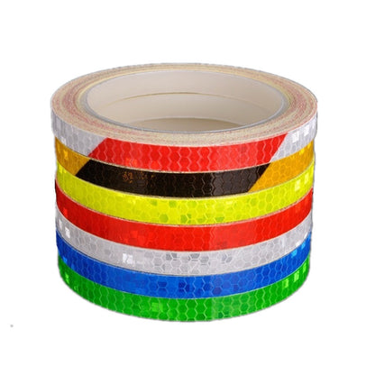 1cmx8m Bike Stickers Reflective Tape Fluorescent Safety Warning Strips MTB Cycling Tapes for Bicycle Helmet Motorcycle Scooter