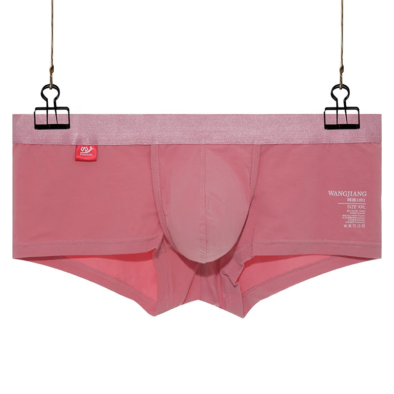 Open Front Underwear Men Cotton Sexy Men's Boxer Shorts Panties Breathable Pouch Bulge Underpants Male