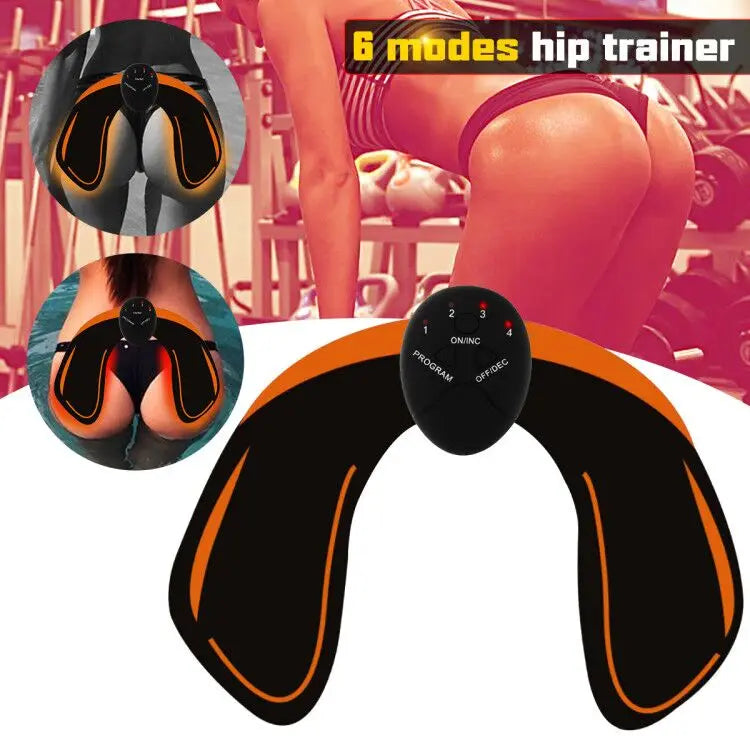 Wireless EMS Muscle Stimulator ABS Abdominal Muscle Trainer Toner Body Fitness Hip Trainer Shaping Patch Sliming Trainer Unisex