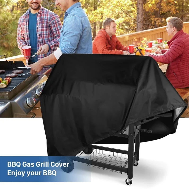 BBQ Grill Barbeque Cover Anti-Dust Waterproof Weber Heavy Duty Charbroil BBQ Cover Outdoor Rain Protective Barbecue Cover
