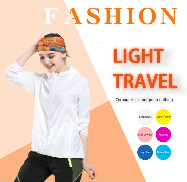 LNGXO Hiking Waterproof Jacket Women Men Camping Running Sun-Protective Windbreaker Quick Dry Outdoor Sport Rain Coat Unisex