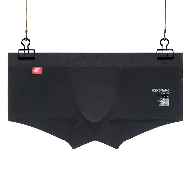 Open Front Underwear Men Cotton Sexy Men's Boxer Shorts Panties Breathable Pouch Bulge Underpants Male