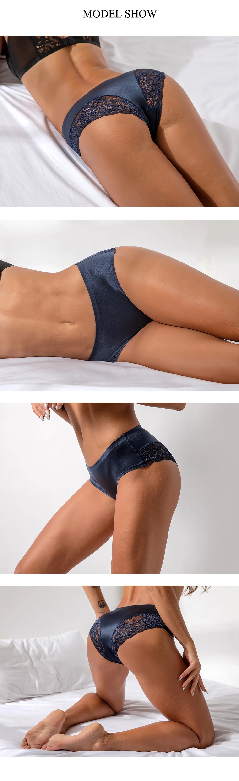 3pcs Women's Underwear Seamless Panties Woman Sexy Lace Briefs Female Hot Sale Underwear Lady Sexy Lace Panties For Women M-XXL