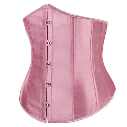 Underbust Corset Sexy Waist Slimming Corset Bustiers Body Shaper for Women Steampunk Lace-up Corset Belt Waist Trainer