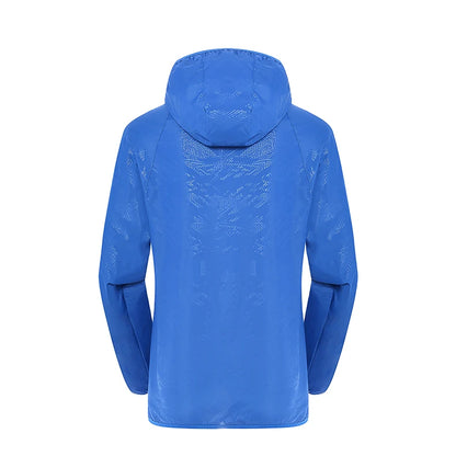 LNGXO Hiking Waterproof Jacket Women Men Camping Running Sun-Protective Windbreaker Quick Dry Outdoor Sport Rain Coat Unisex