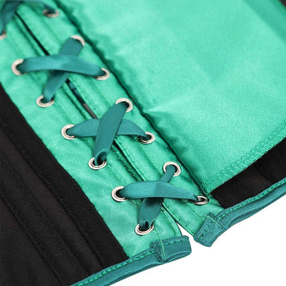 Underbust Corset Sexy Waist Slimming Corset Bustiers Body Shaper for Women Steampunk Lace-up Corset Belt Waist Trainer