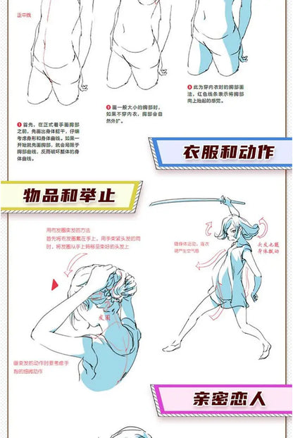 Cartoon characters Entry Technique Book Comic Lines and shadows Drawing Zero Basic Manga Sketch Tutorial Textbook